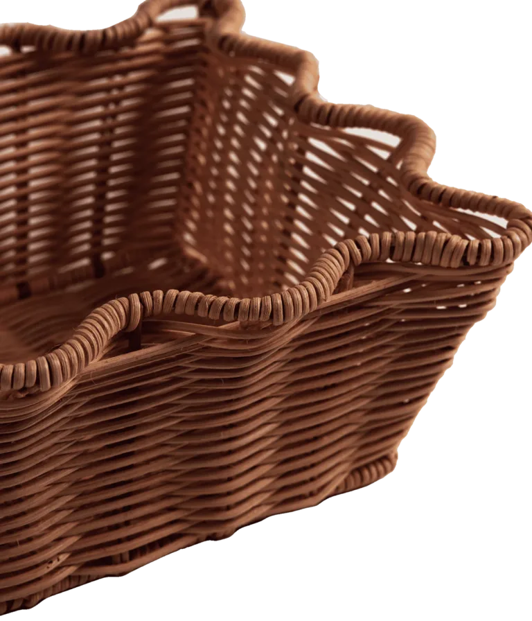 Scallop Rottingkorg - Handgjord Förvaring Från Pick A Poppy