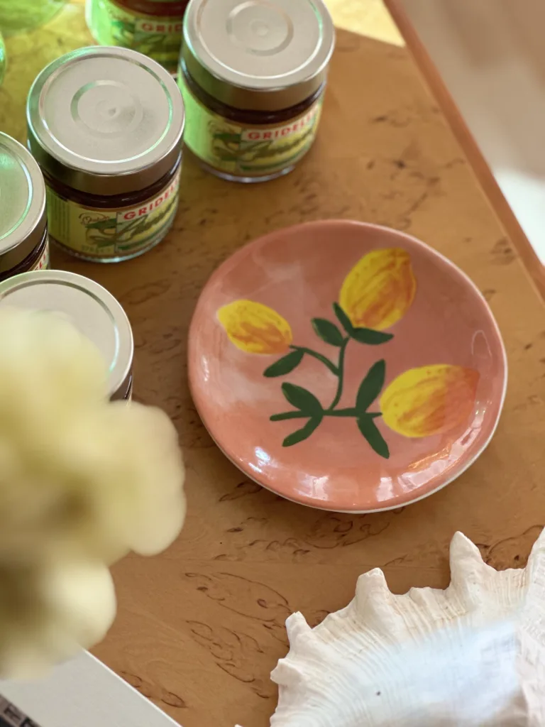 Citronassiett Rosa Från &Klevering - Liten Stengodstallrik