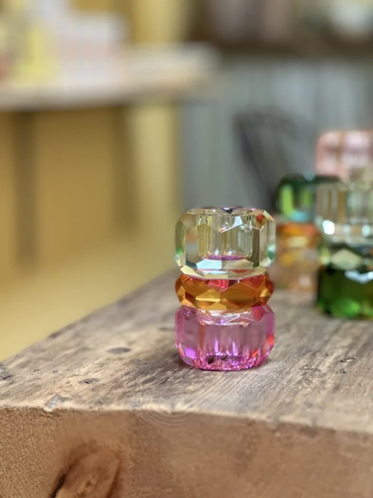 Ljusstake kristall Mint