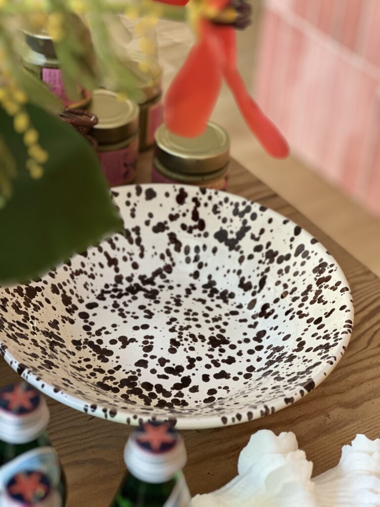 Stor Skål Spruzzi Brun - Handgjord Serveringsskål i Keramik