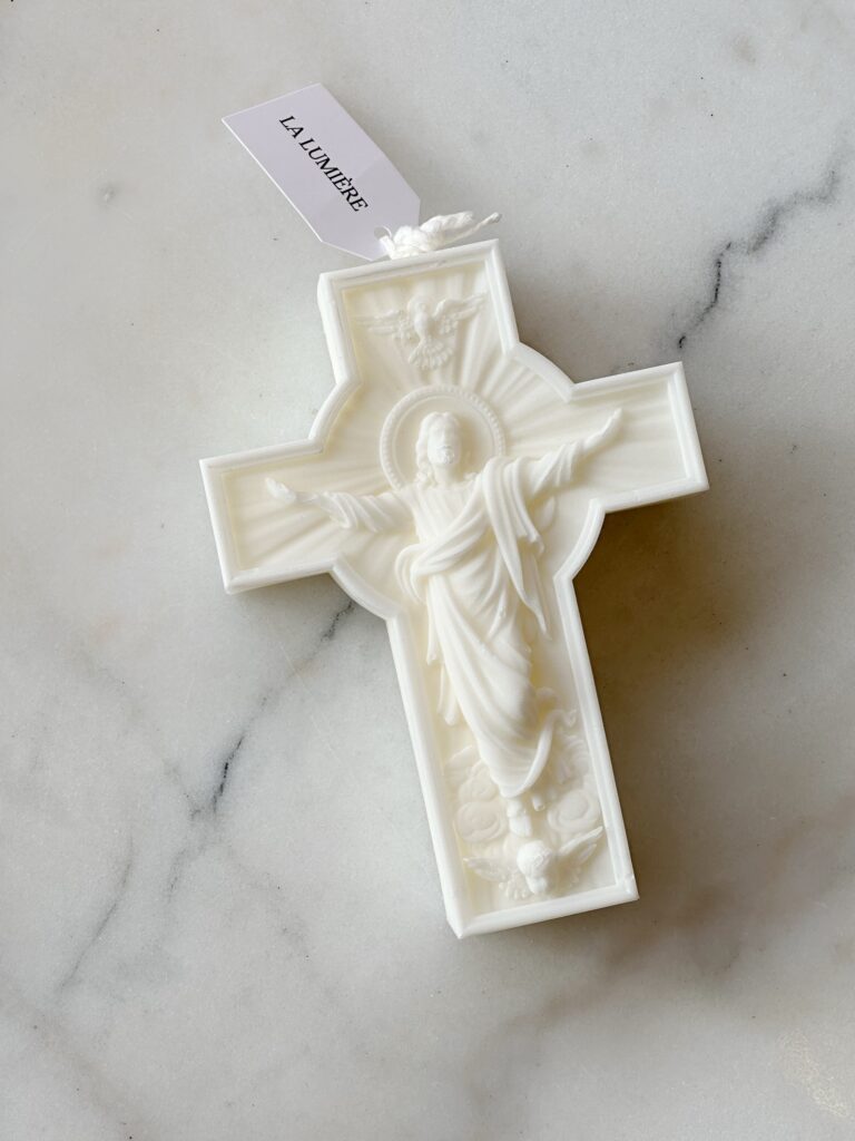 Dopljus Jesus På Kors - Handgjort Ljus La Lumière